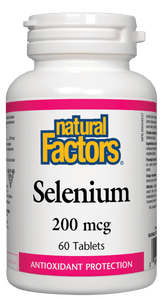Natural Factors Selenium, 200mcg, 60 tabs