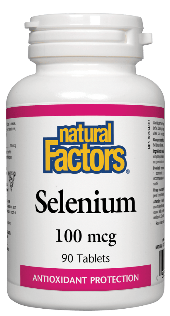 Natural Factors Selenium, 100 mcg, 90 Tablets