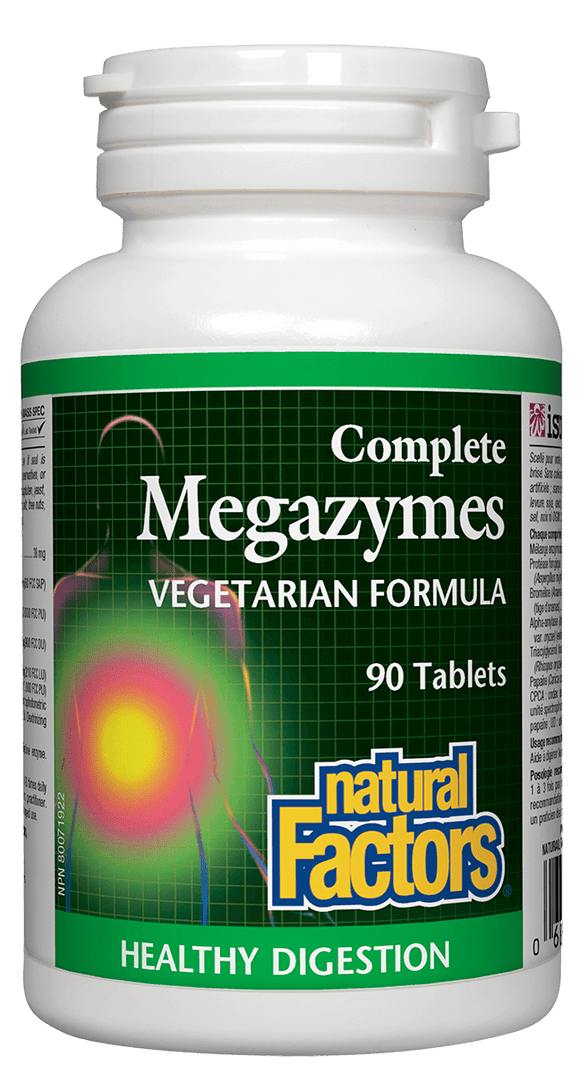 Natural Factors Complete Megazyme, Vegetarian Formula, 90 tablets