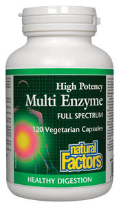 Natural Factors Multi Enzyme, 120 vegetarian caps