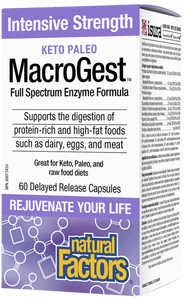 Natural Factors Macrogest 强效消化酶 ，60粒胶囊
