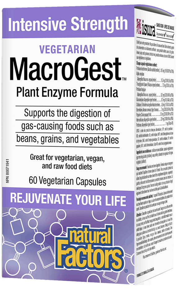 Natural Factors Vegetarian MacroGest™Intensive Strength, 60 veg capsules