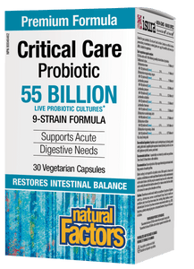 Natural Factors 緊急護理益生菌（55億活性益生菌）， 30粒素食膠囊