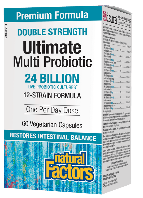 Natural Factors Double Strength Ultimate Multi Probiotic, 60 vegetarian caps