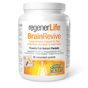 Natural Factors RegenerLife BrainRevive,  30 Packets