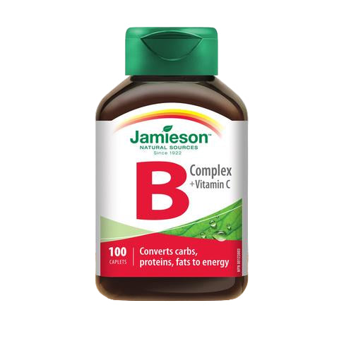 健美生 Jamieson Vitamin B Complex with Vitamin C, 100 caplets Canada