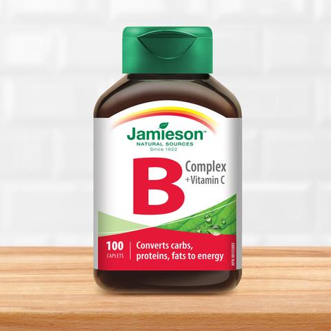 Jamieson Vitamin B Complex with Vitamin C, 100 caplets