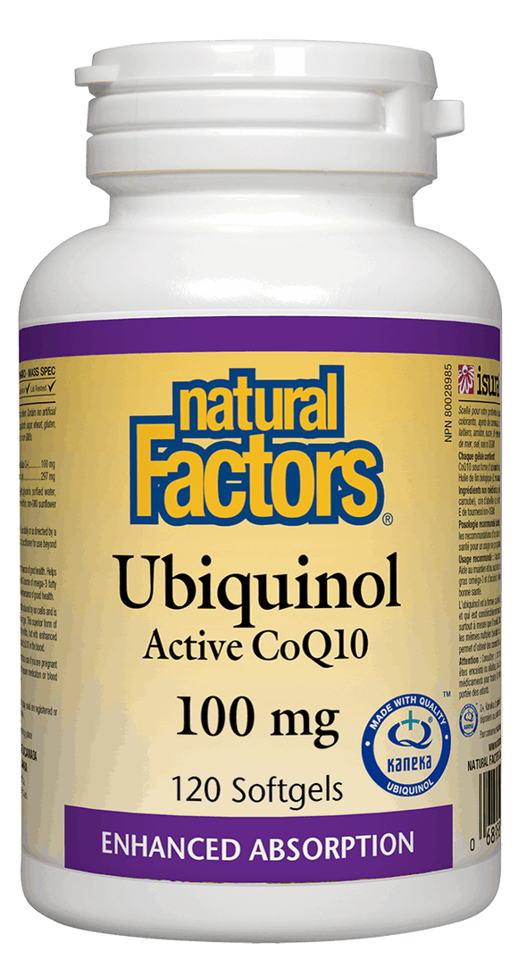 Ubiquinol速效輔酶CoQ10，100毫克，120粒