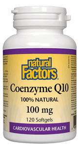 Natural Factors Coenzyme Q10, 100 mg, 120 softgels