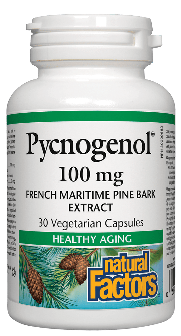 Natural Factors Pycnogenol 100 mg 30 vegetarian capsules