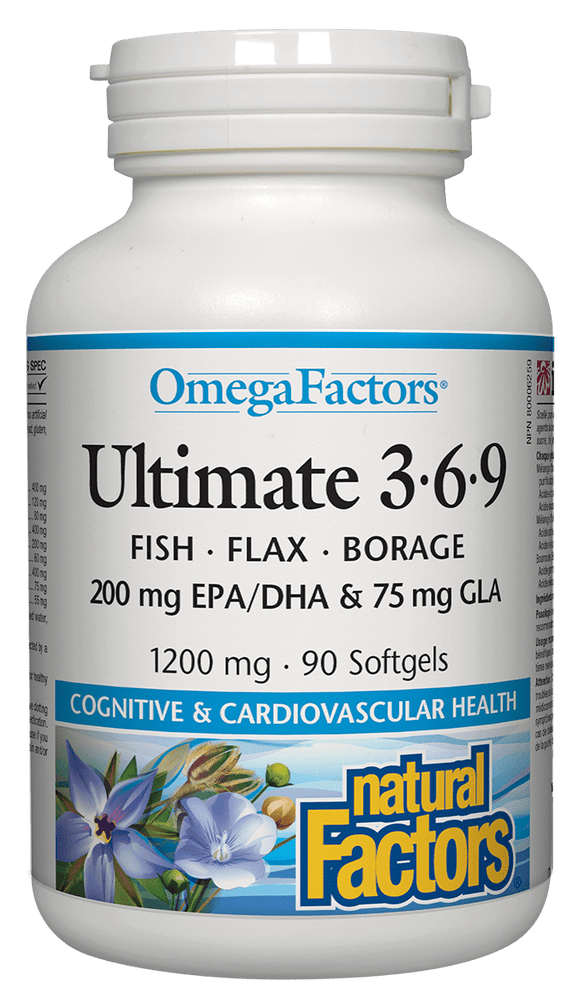 Natural Factors Omega Factors Ultimate 3•6•9, 90 softgels