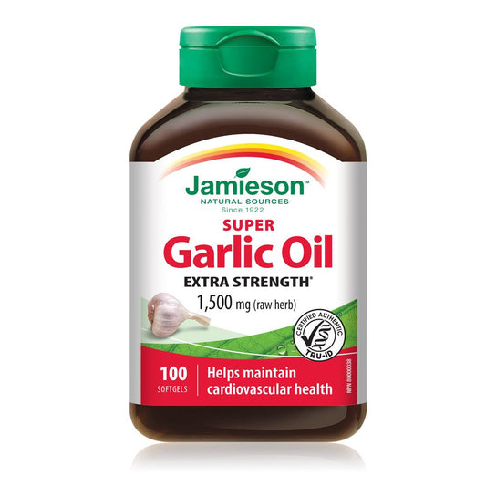 健美生 Jamieson Super Garlic Oil 1,500mg 100 softgels 