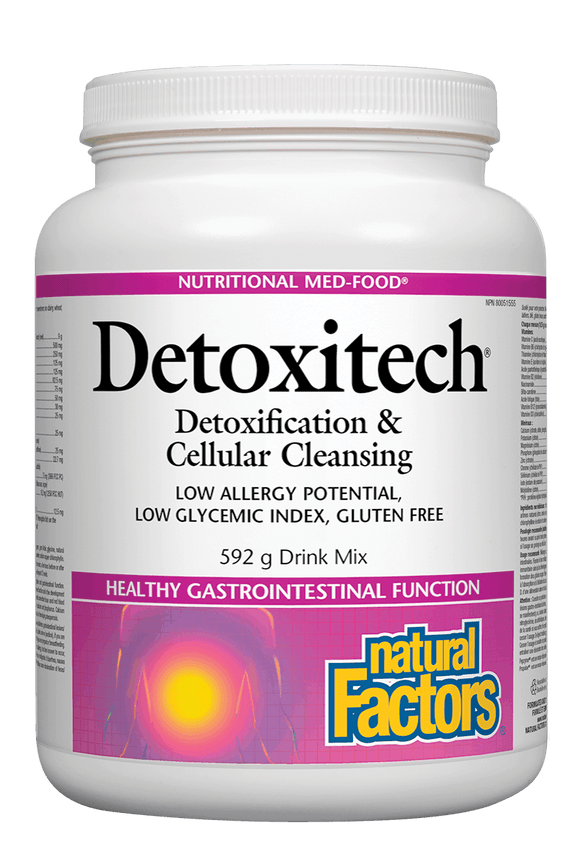 Natural Factors Detoxitech™ Healing Food Supplement, 592 g