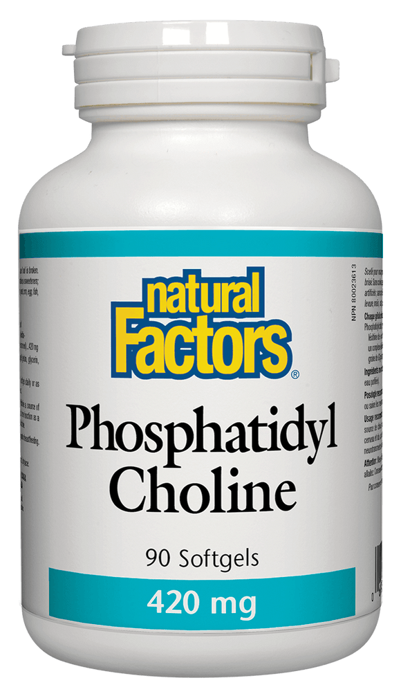 Natural Factors Phosphatidylcholine (PC) 420 mg, 90 softgels