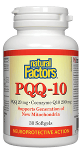 Natural Factors PQQ及輔酶素Q10, 30粒軟膠囊