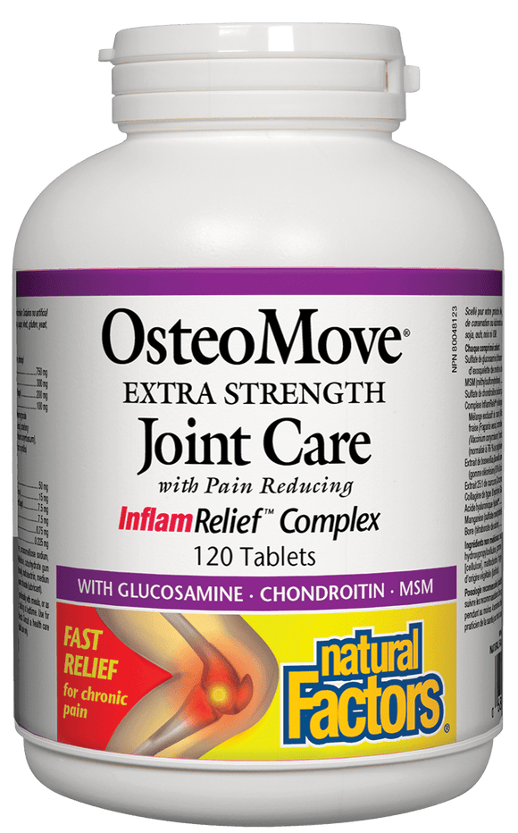 Natural Factors OsteoMove Extra Strength Joint Care, 120 caplets