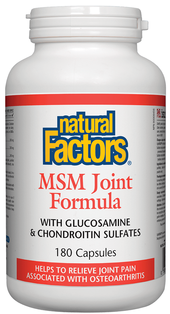 Natural Factors MSM Joint Formula (MSM/GLS/CHON), 180 caps