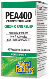 Natural Factors PEA400棕榈酰乙醇酰胺 缓解慢性疼痛，90粒素食胶囊