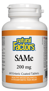 SAMe (缓解抑郁症，关节炎，慢性肝炎及肝硬化), 200毫克，60片