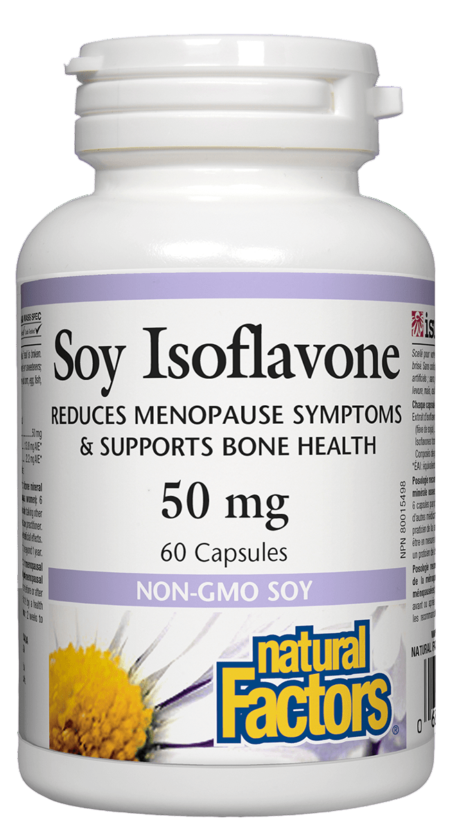 Natural Factors Soy Isoflavones Complex, 50mg, 60 caps 然自自然