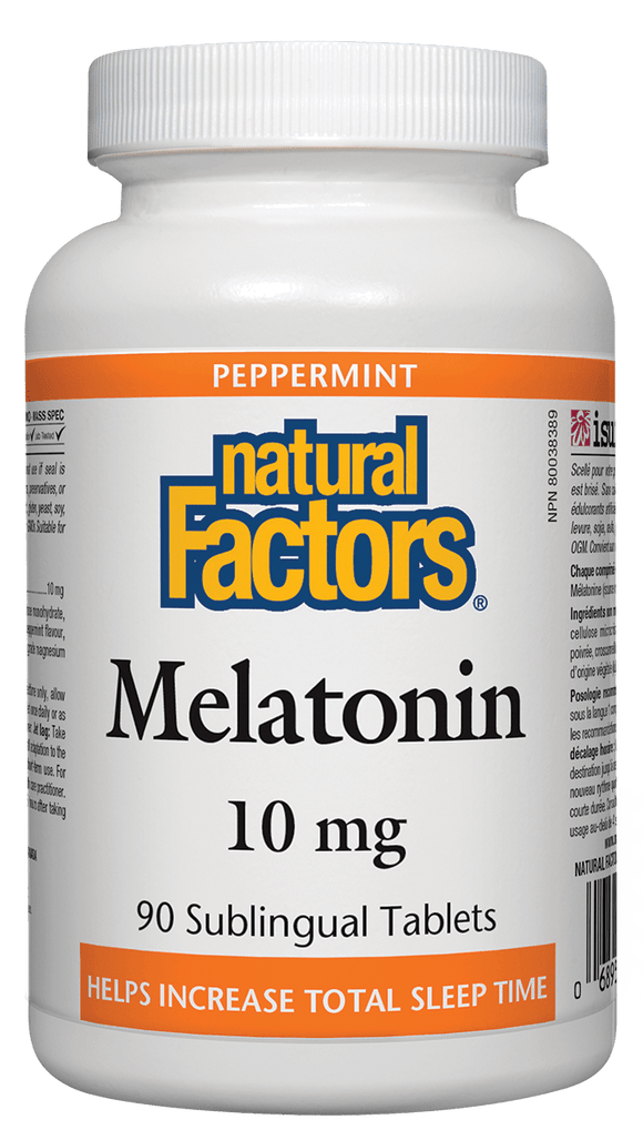 Natural Factors Melatonin 10 mg 90 sublingual tablets