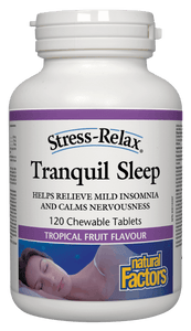 Natural Factors Stress-Relax 減壓寧靜睡眠配方，120粒咀嚼錠