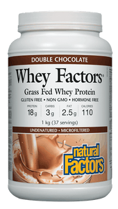 Natural Factors Whey Factors™ High Protein Formula - Double Chocolate Flavour
