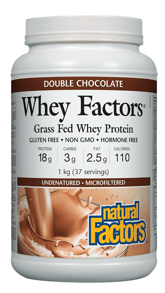 Natural Factors Whey Factors™ High Protein Formula - Double Chocolate Flavour