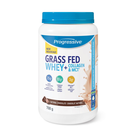 Progressive Grass Fed Whey + Collagen & MCT Chocolate, 700g