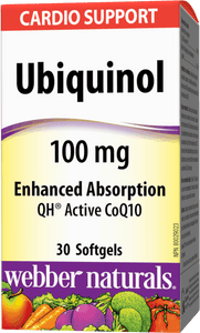 Webber Naturals Ubiquinol QH Active CoQ10, 100 mg, 30 softgels