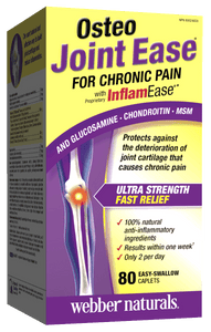 Osteo Joint Ease™InflamEase™緩解炎症 - 維骨力+軟骨素+MSM， 80粒易吞片