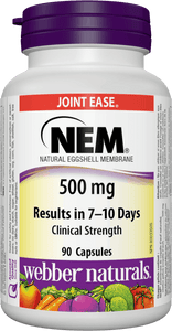 Webber Naturals NEM 500mg Eggshell Membrane 90 caps