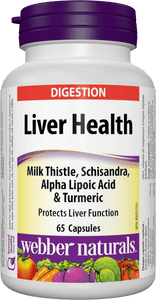 Webber Naturals Liver Health with Milk Thistle, 65 caps