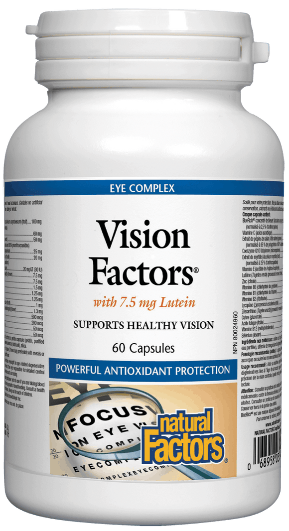 Natural Factors 復方視力新配方 Vision Factors, 60 膠囊