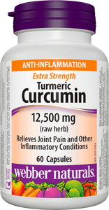 Webber Naturals  Turmeric Curcumin 500 mg · Extra Strength , 60 capsules