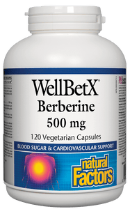 Natural Factors WellBetX Berberine 500 mg 120 veg cap