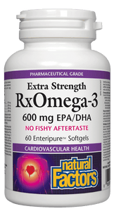 Natural Factors RxOmega-3 Factors, Extra Strength, 60 softgels