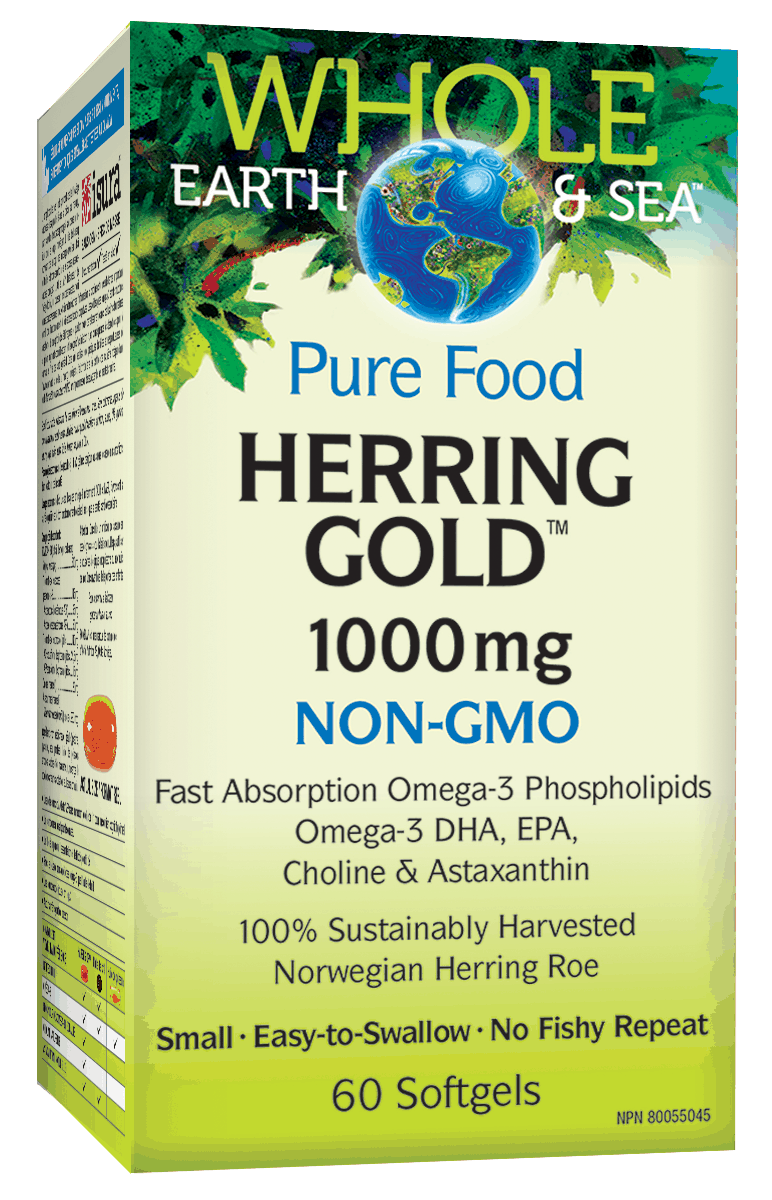 NF Whole Earth＆sea 鲱魚金Omega-3, 1000毫克,60粒軟膠囊