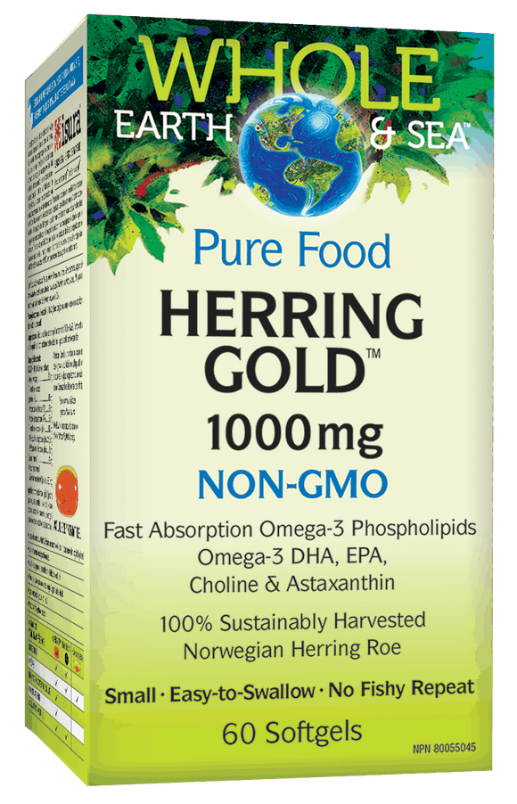 NF Whole Earth and sea Herring Gold Omega-3 ,1000 mg (60 softgels)