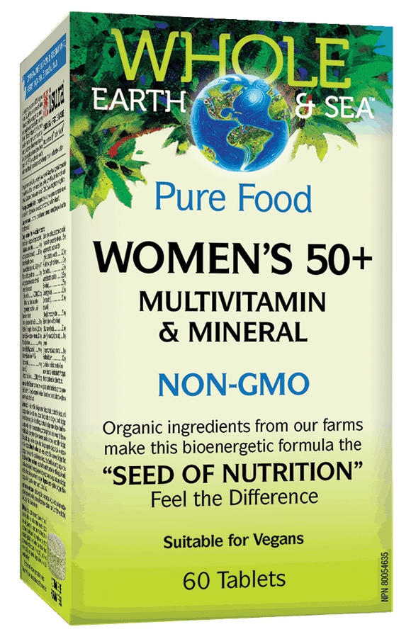 NF Whole Earth & Sea 纯天然女士50+ 综合维生素和矿物质补充剂，60粒