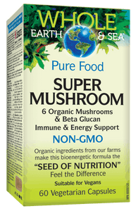 Natural Factors 抗壓增強免疫力超級蘑菇，60粒素食膠囊