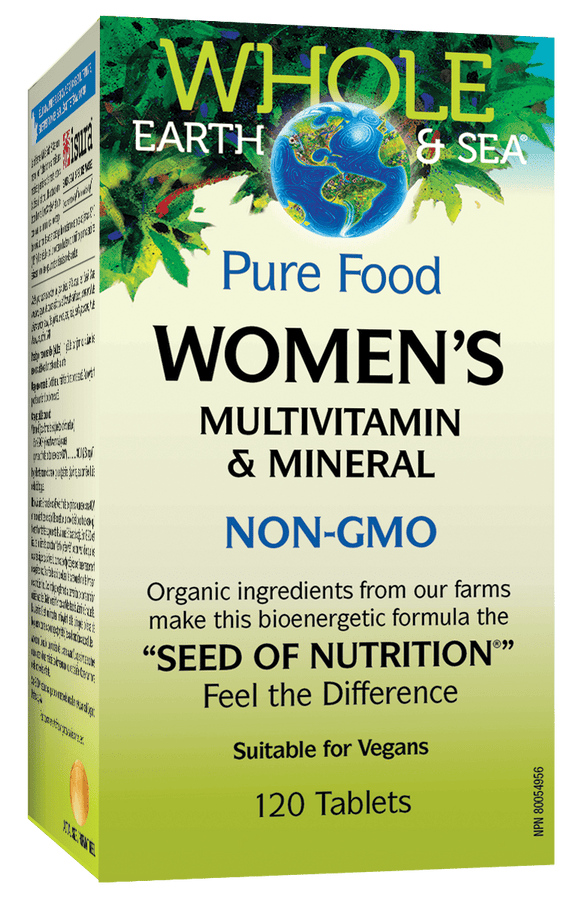 Natural Factors 全食物配方女性多種維生素和礦物質，120素食片