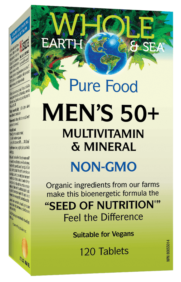 Natural Factors Men's 50+ Multivitamin & Mineral 120 tablets