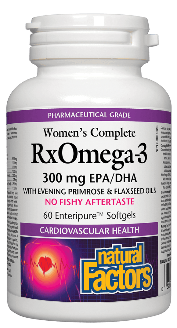 Natural Factors Women's Complete RxOmega-3 Factors, 60 softgels