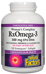Natural Factors女性完全RxOmega3魚油因子，120粒軟膠囊