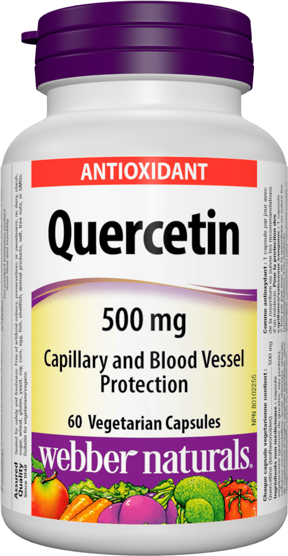 Webber Naturals Quercetin 500 mg 60 vegetarian capsules