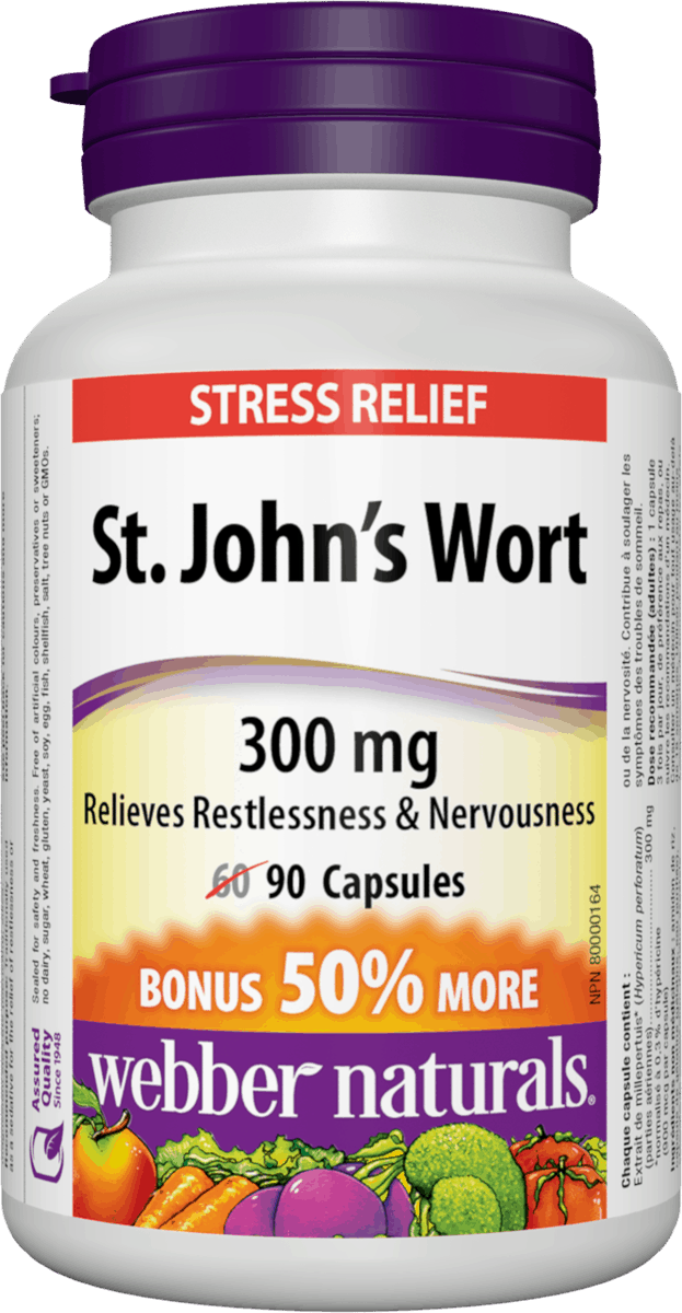 抗憂鬱症/焦慮症配方(聖約翰草), 300 毫克, 90 膠囊