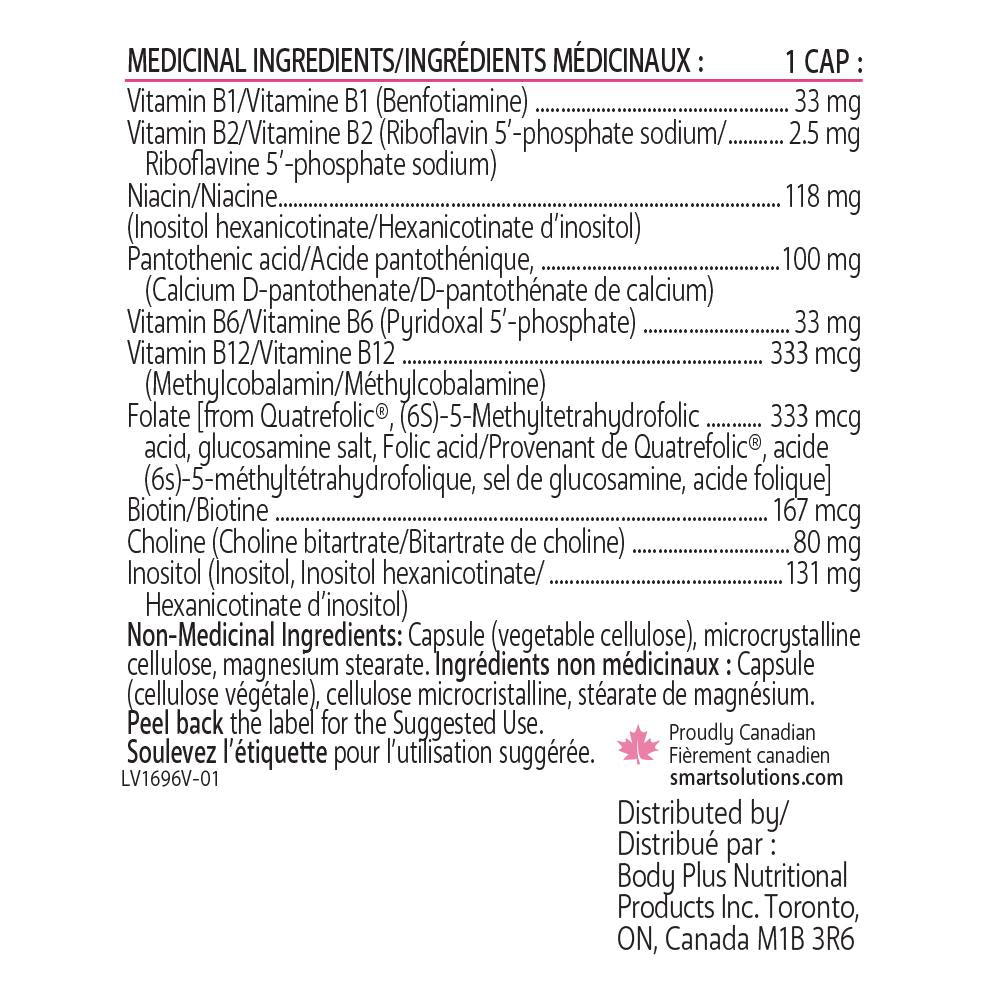 Lorna Vanderhaeghe BSmart Vitamin B Complex, 90 Vegetarian Capsules