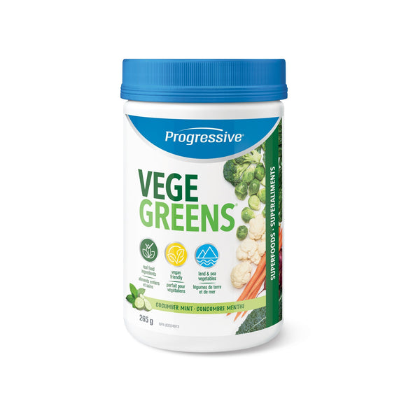 Progressive 超級綠色食物營養粉，黃瓜薄荷味, 265g