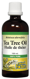 Natural Factors Tea Tree Oil, 100% Pure, 100mL